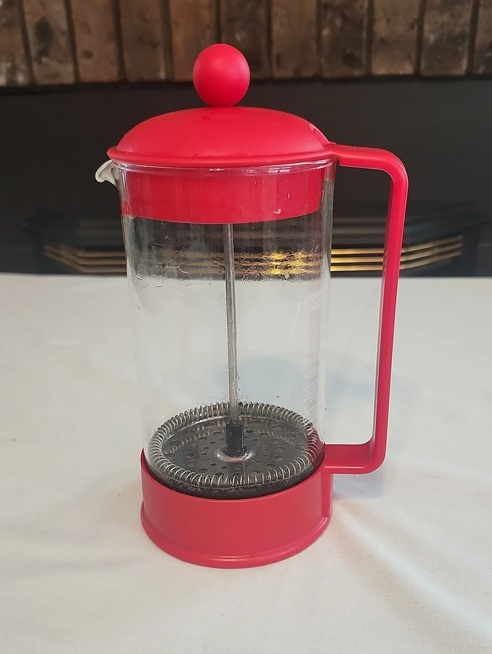 Bodum French Press Coffee Maker Red